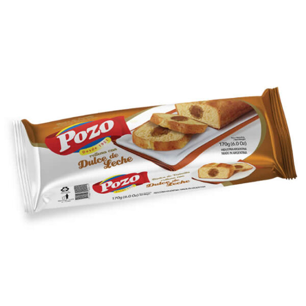 Budin De Vainilla Relleno Con Dulce De Leche Pozo x 170 grs