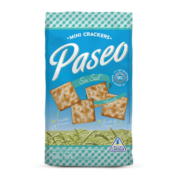 Galletitas Paseo Sin Sal X 300 Grs
