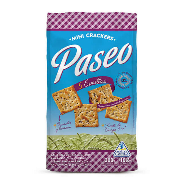 Galletitas Paseo 5 Semillas X 300Grs