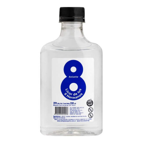 Petaca Anís 8 Hermanos x 200ml Pack x 12