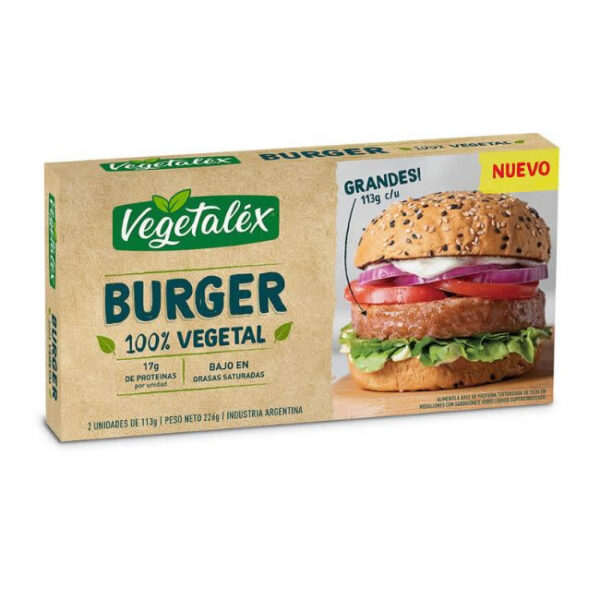 Hamburguesas 100% Vegetal x 226 grs