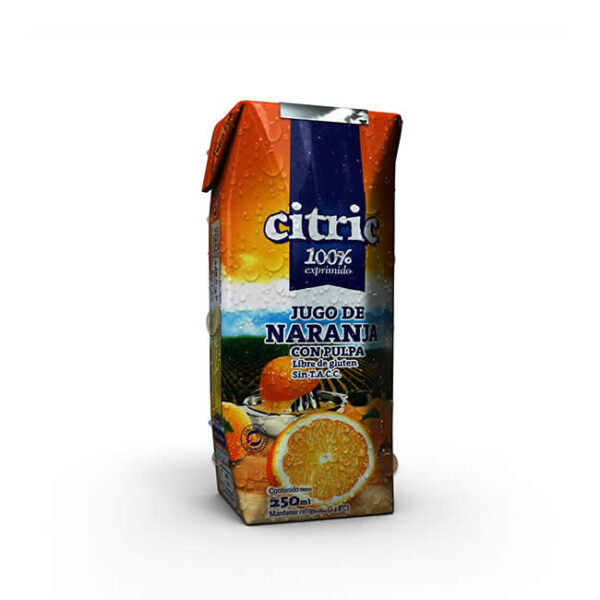 Jugo De Naranja 100% Exprimido Citric X 250Ml