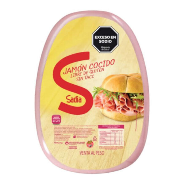 Jamón Cocido Libre de Gluten Sadia -  Venta por Peso no Fraccionado