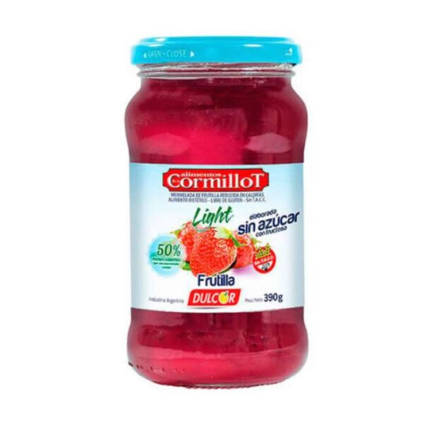 Mermelada Frutilla Sin Azúcar Dr. Cormillot x 390 grs - Pack x 6 U