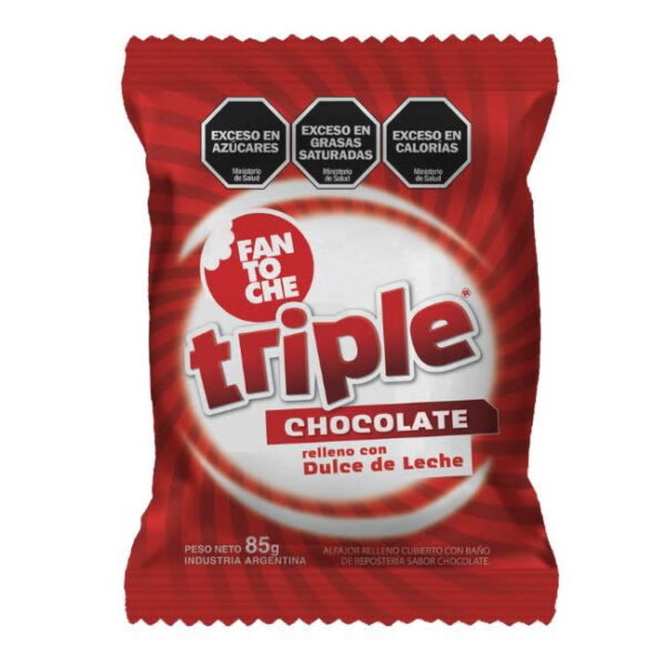 Alfajor Triple Chocolate Fantoche X 85Grs X 12U