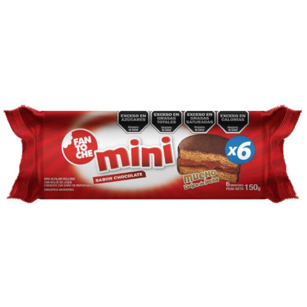 Alfajor Mini Baño Chocolate Fantoche X 150Grs