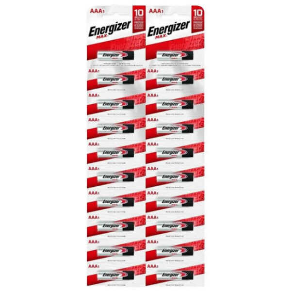 Pilas Energizer AAA - Tira x 20