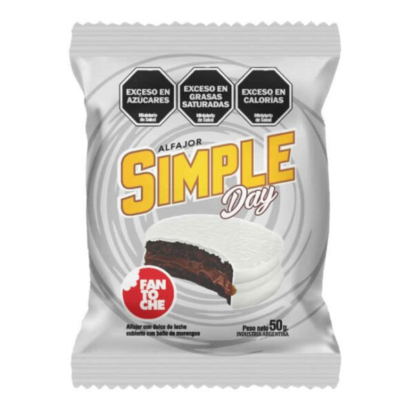 Alfajor Simple Day Fantoche X 50Grs X 12 U