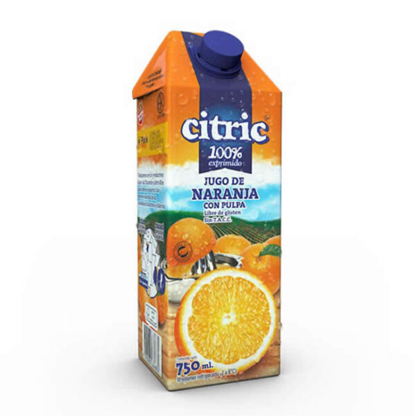Jugo De Naranja 100% Exprimido Citric X 750Ml