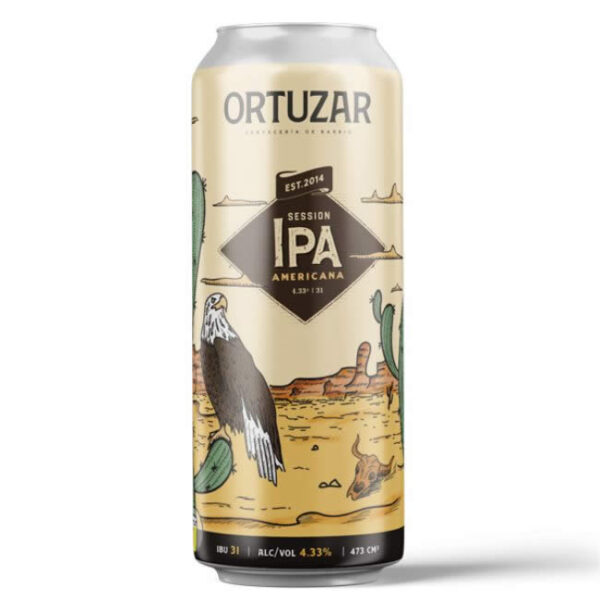 Cerveza Ortuzar Ipa x 470 ml - Pack x 6 latas