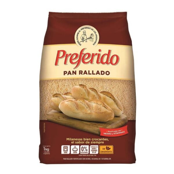 Pan Rallado Preferido x 1kg x 9u