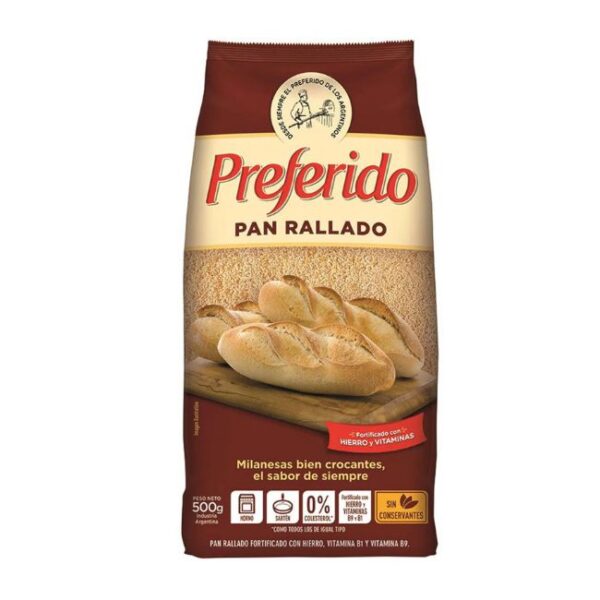 Pan Rallado Preferido x 500grs x 20u