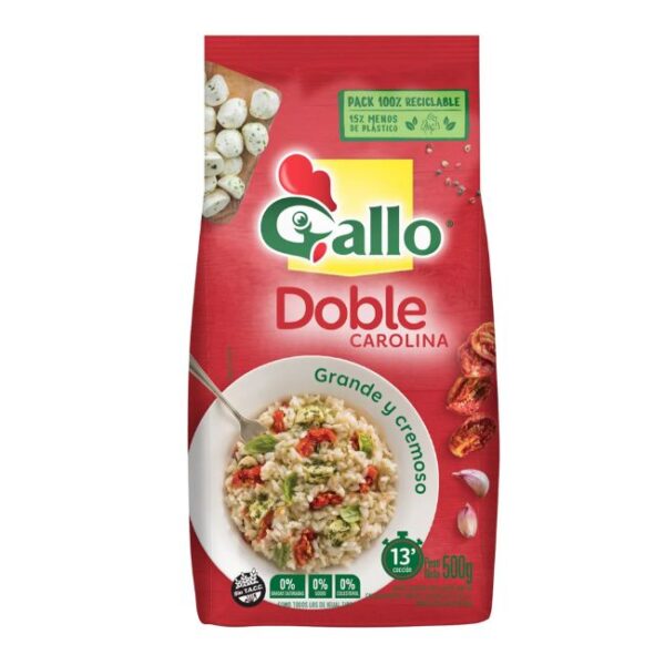 Arroz Doble Carolina Gallo x 500grs x 10u