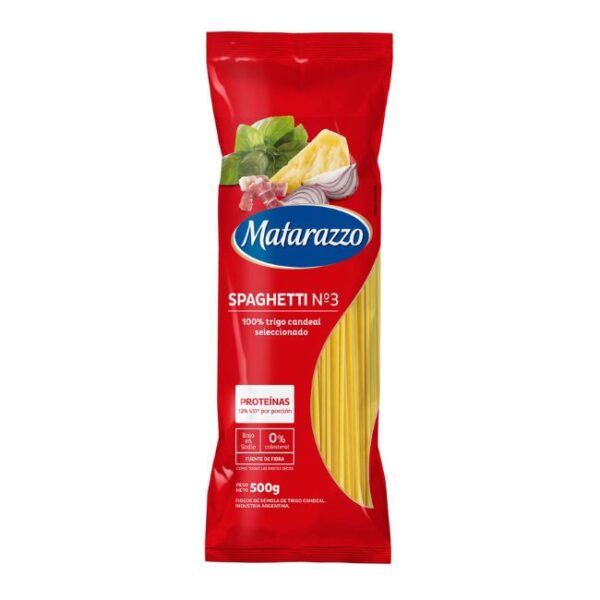 Fideos Spaguetti Matarazzo x 500grs x 20u
