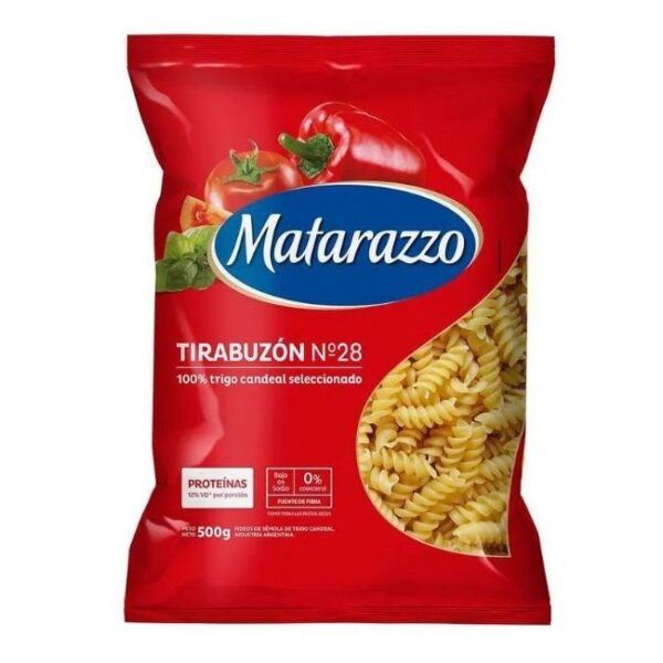 Fideos Tirabuzón Matarazzo x 500grs x 15u