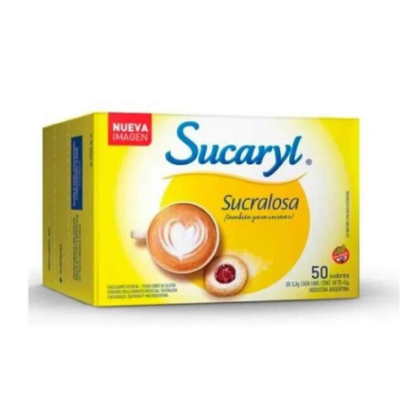 Endulzante Sucaryl Sucralosa-Caja x 50 sobres-Pack x 6 cajas