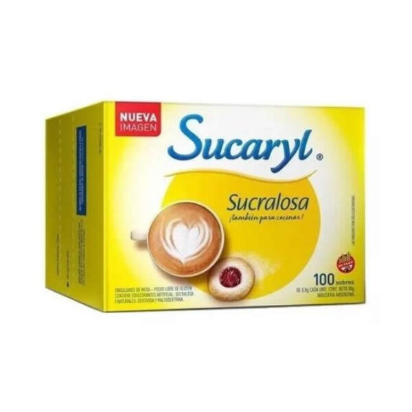 Endulzante Sucaryl Sucralosa-Caja x 100 sobres-Pack x 6 cajas